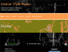 Tablet Screenshot of omkarpatilmusic.com